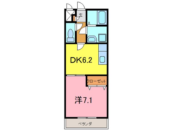 アンプルール　リーブル　Wingの物件間取画像